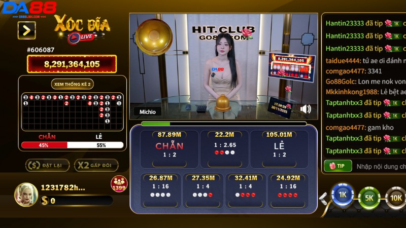 Tham gia đặt cược Live casino DA88 cùng các Dealer quyến rũ