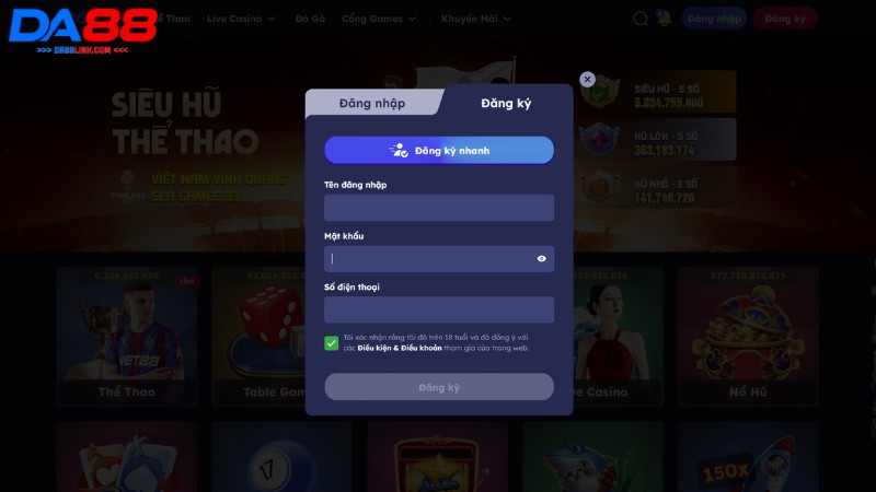Những lý do mà người chơi nên đăng ký DA88 để cá cược