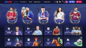 Tổng hợp các sảnh cược Sport DA88 thu hút lượng lớn bet thủ hiện nay